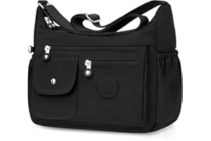 BTNEEU Borsa Tracolla Donna Nylon Borse Donna Tracolla Impermeabile Grande Borsa Multitasche Crossbody Bag Messaggero Borse Casuale Borsetta a Spalla per Lavoro Sportiva Viaggio Scuola