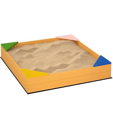 Funda Impermeable Para Arenero 150x150 Cm | Tela Oxford | Cubre Arenero Infantil Y Muebles | Plegable Y Con Cordón