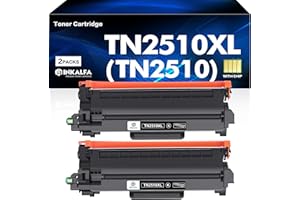 INKALFA TN2510XL TN2510 TN-2510XL Toner Cartridge: Compatible for Brother TN-2510 TN 2510XL 2510 for Brother DCP-L2627DWE HL-L2400DWE DCP-L2665DW MFC-L2835DW DCP-L2660DW MFC-L2800DW With Chip (2 x Black)