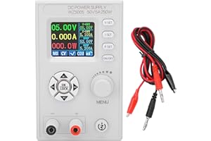BTER DC Power Supply Variable, 0-50V 0-5A Adjustable Switching Regulated Power Supply with 4‑Digit LCD Display & Alligator Leads, 0-250W Digital Bench Power Supply for Lab Equipment Repair
