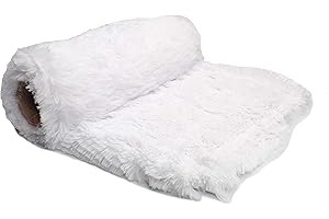 Orient Fashion Piel sintética, Tejido Largo Pelo, Shaggy (18 mm) 50x160 cm (Blanco)