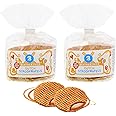 Gluten-Free Dutch Stroopwafel 2 Pack Bundle - Daelmans Best Bakeries Clip Bags (2 x 240g) - Guilt-Free Delights for Stroopwafel Lovers. Ideal Complement to Coffee Tea or Hot Chocolate