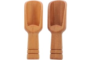 Hemoton 2 Stücke Mini Schaufel Holz Küche Schaufel Gewürzschaufel Gewürzlöffel Teelöffel Salzlöffel Kaffeelöffel Messlöffel Gewürze Mehl Pulver Milchpulver Schaufel Küchenutensilien