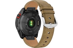 XIIORE Fenix 7S skórzany pasek, 20 mm, zapasowy pasek do zegarka Garmin Fenix 7S Solar, Fenix 7S, Fenix 7S Sapphire Solar, Fenix 6S Pro, Fenix 6S, Fenix 5S, Fenix 5S Plus, Descent MK 2S, Instinct 2S