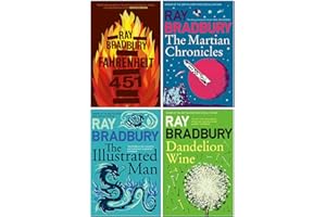 Ray Bradbury Collection 4 Books Set (Fahrenheit 451, The Martian Chronicles, The Illustrated Man, Dandelion Wine)