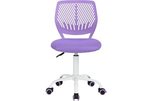 FurnitureR 1 sedia girevole per sala da pranzo, sedia da cucina, sedia imbottita, sedia girevole, comoda sedia con ruote, schienale, sedia senza maniche per sala da pranzo, soggiorno, viola, M