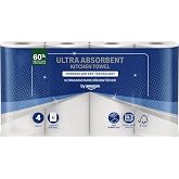 by Amazon TAD Ultra Absorbent Kitchen Roll, 4 Rolls (Pack of 1), 51 Sheets per Roll
