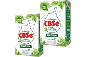 UNIVERSABOR Yerba Mate CBSe Hierbas Serranas 1 kg (Pack de 2) – Sabor Refrescante y Natural