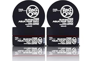 RedOne Cera acuática gris 150 ml | Control de bordes | Ultra Grip | Cera para el cabello para hombres y mujeres | Aroma a sandía | Máximo control - 2 unidades