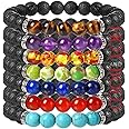 Hot And Bold Natural Stone Beads Bracelets Set Combo. Reiki & Feng Shui Healing Benefits, Certified Positive Energy Jewelry.