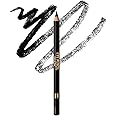 KISS NEW YORK Professional Slim Eye Pencil, Creamy Soft Eye Liner, Smooth Long-Lasting Rich Eyeline Color, Natural Eye Makeup, Water-Resistant (Black)