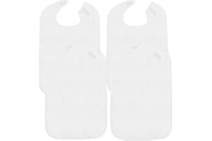 Fiyuer Babero Adulto, Baberos para Adultos Grandes, Baberos Personas Mayores, Protector de Ropa para Madre y Padre, Reutilizable, Lavable y Duradero