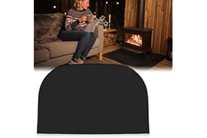 SKJJL Funkenschutzplatte für Kaminofen, Feuerfeste Matte Kamin, Feuerfeste Bodenschutzmatte, Feuerfeste Unterlage für Kaminofen, Kaminbodenplatte zum Schutz des Bodens Vor Funken (50×80 cm)