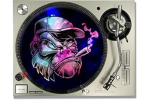 IDYD Gorilla Smoking DJ SLIPMATS/Turntable SLIP MATS Vinyl (single) (12inch)