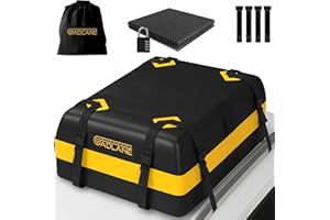 GADLANE Sac de toit étanche 4,5 m³ pour voitures avec/sans porte-bagages, antidérapant, 4 crochets robustes, serrure à combinaison, sac de rangement
