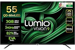 Lumio Vision 9 2026 139cm (55 inches) 4K Ultra HD Smart QD-MiniLED Google TV EPIC3-ADSI