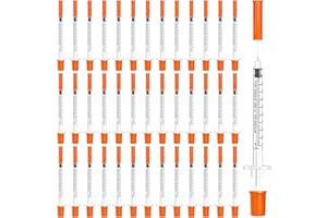 40 pieces of 0.5ml Plastic Valve Syringes, Versatile Measuring Tools, Liquid Measurement Syringe, Individually packed