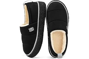 VeraCosy Women's Quilted Closed-back Slippers Technical Fabrics Warm Soft Comfy Non-slip Memory Foam Indoor House Shoes