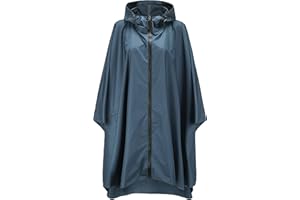 NUUR Regenponcho Damen Unisex Regencape Wasserdicht Festival Regenmantel Wiederverwendbar Rain Poncho Hiking Cycling Outdoor Mehrzweck Regenjacke mit Kapuze
