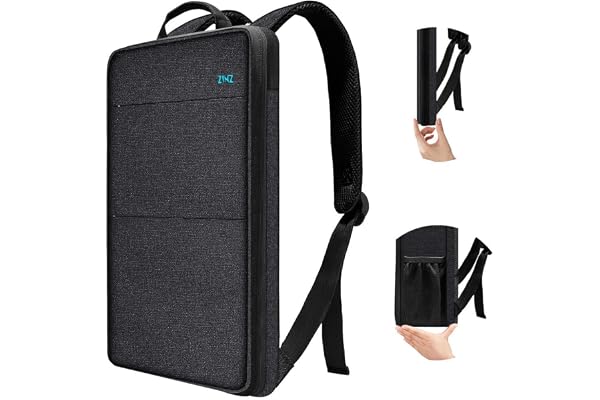 ZINZ Smal och utbyggbar bärbar ryggsäck Vattentät skolryggsäck reseryggsäck Kompatibel med MacBook Air/Pro 13-14 tum XPS 13 S