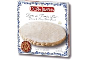 Doña Jimena – Marzipan covered with Pine Nuts Imperial Toledana 150g | Knusprige Textur | Weihnachtssüßigkeit mit traditionellem Rezept, hohe Qualität, runde Form | Traditionelles glutenfreies Turrón