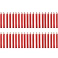PROSPERRO LUMO Wax By Parkash Chime Candles Set of 40 | Ritual Spell Candle | Unscented (Red)