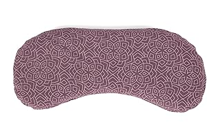 Bodhi Coussin pour les yeux doux en coton - Garnissage en graines de lin bio et lavande bio - Végétalien - Masque pour les yeux pour le yoga, la détente et la méditation - Disponible en plusieurs
