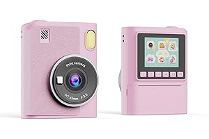 TZZULSX Macchina Fotografica Istantanea Bambini per Ragazzi e Ragazze con Scheda da 32 GB e 4 Papier Photo, Fotocamera Digitali Bambini Giochi Musicale