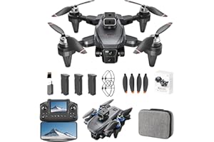 GLETO Drone GPS con Telecamera 4K EIS per Principianti, Drone con Evitamento Ostacoli, Telecomando con Schermo, Motore Brushless, 48 Minuti di volo, Ritorno con un clic, Giocattoli per bambini