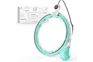FITMIND Smart Hula Hoop Reifen Erwachsene, Hula Hoop mit Gewicht Kugel, Hoola Hoop zum Abnehmen für Anfänger Hula Hoopers Gewichtsverlust, 16 schnell abnehmbare Segmente