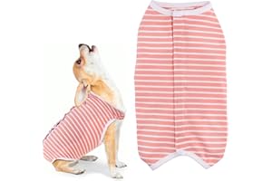 Dokeno Tuta di Recupero Chirurgico per Cane Gatti Alternativa Collare Elettronico a Cono Tuta per Cani Protezione per Ferite Anti-Leccamento Tutina Post Operatoria Cane (XS)