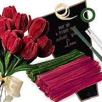 Kit Créatif Bouquet De Tournesols En Cure-Pipes - 200 Cure-Pipes (5 Couleurs) + Fournitures - DIY Fleurs