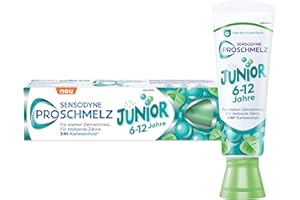 ‎SENSODYNE PROSCHMELZ Sensodyne ProSchmelz Junior Zahnpasta, 6-12 Jahre, Für starken Zahnschmelz, 75ml