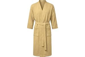 AUYAO Badrock för kvinnor med bä och 2 fickor, Badrock för män, mjuk och absorberande, snabbtorkande perfekt för hem, spa