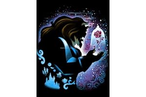 Youtheart Diamond Painting Beast Diamond Art Kit de broderie au point de croix 5D pour décoration murale Taille unique