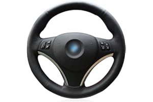 MEWANT Funda de Volante para E90 320i 325i 330i 335i E87 120i 130i 120d