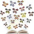 KOWVOWZ 20 Pieces Flying Butterflies Magical, Flying Butterfly Toy, Clockwork Butterfly Card, Rubber Band Powered Butterfly Magic Fairy Flying Toy for Birthday Gifts, Children Surprise Gifts