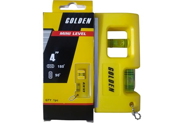 Tools 4 Inch Mini Magnetic Spirit Level with 2 Vials Compact, High Accuracy Bubble Level for Horizontal & Vertical Measurements Pocket Size, Durable for Woodworking DIY & Construction