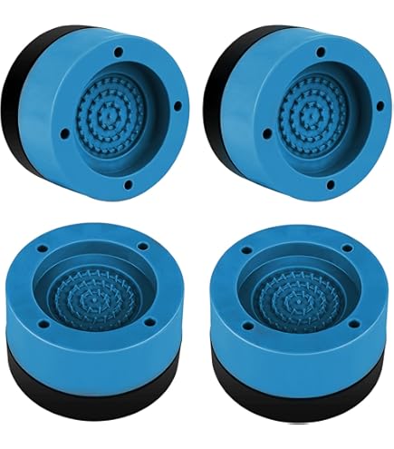 Anyingkai Trilwasmachine, anti-vibratievoeten voor wasmachine, rubberen pad, anti-vibratie, universele trillingsdemper (6