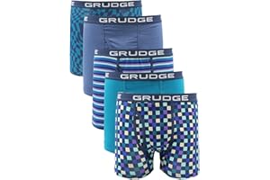 J&T Men's Boxers Shorts (5 Pack) Multipacked Underwear Gift Set | Comfortable Stretch Cotton Mens Trunks, Colourful Underpants Briefs