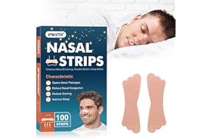 Nasenpflaster Besser Atmen, 100 Stück Nasenpflaster Schnarchen, Anti Schnarch Nasenstrips für Sport und Schlaf, Lindern Eine 