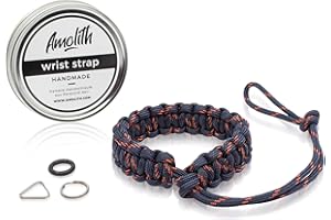 Amolith Kamera-Handschlaufe aus Paracord Flechtmuster: Cobra | Handgelenkschlaufe Kameraschlaufe Kameraband Trageschlaufe | AML-8315