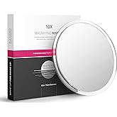 Mavoro Suction Cup Magnifying Mirror - Triple Suction Cup Stick On, 10X Magnification Travel Makeup Mirror