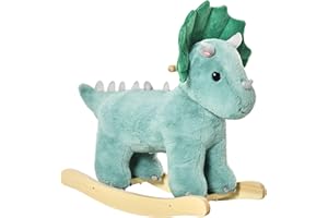 ‎HOMCOM HOMCOM Kinder Schaukel Schaukeltier Schaukelpferd Dunkelgrün 64 x 30 x 54 cm