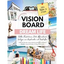 Vision Board Aufkleber-Set Für Frauen: Motivierende Bilder & Zitate, Wasserfest – Für Journal, Party