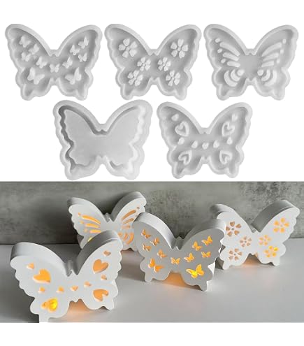 3D Silikonform Schmetterling & Frühling – BPA-frei, Für Kerzen, Seifen, Harz