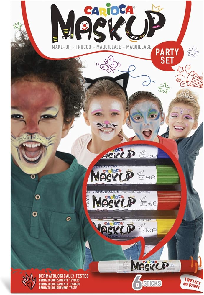 Carioca Yüz Boyası 6 Gr. 6 Renk
