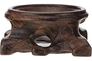 DOITOOL Ogganni in Legno Porta a Sfera di Cristallo in Legno Sfere di Cristallo Stipere di Quarzo Porta a Sfera di a Sfera Marmo a Sfera per Casa