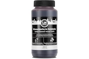 LM-Kreativ Holzbeize 450 ml - Kirschbaum Antik – Wasserbasierte Lasur für Holz innen, intensive Tönung für Möbel und Bastelholz, dekorative Holzlasur innen, Wood Stain