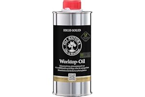 OLI NATURA ÖLE & WACHSE OLI-NATURA Worktop-Oil - Profi-Arbeitsplattenöl (250 ml), lebensmittelecht-zertifiziert, lösemittelfrei für Wohn-& Gastrobereich in Küche & Bad